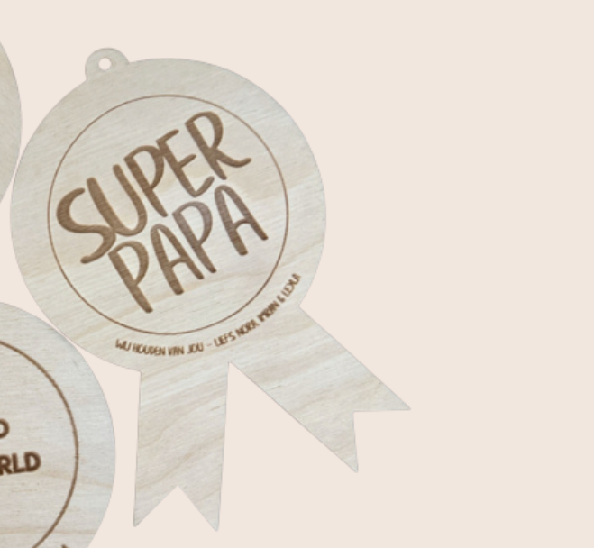 Medaille voor Papa of Opa – Vaderdagcadeau