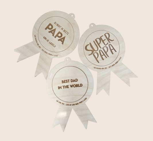 Medaille voor Papa of Opa – Vaderdagcadeau