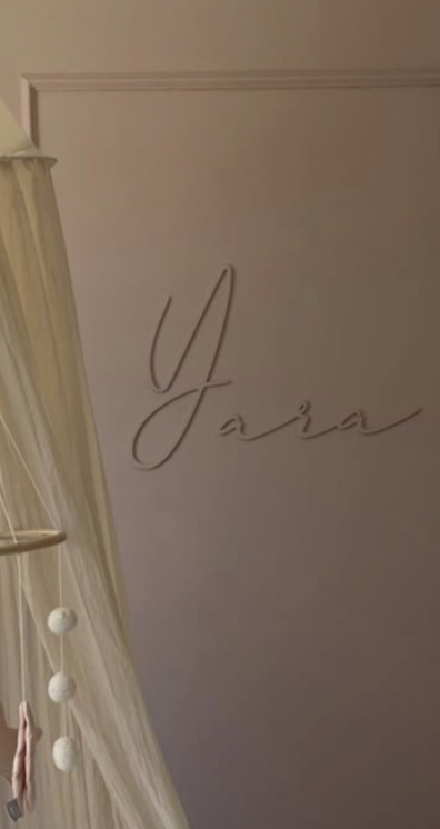 Mommies & Miracles Houten Naam Yara