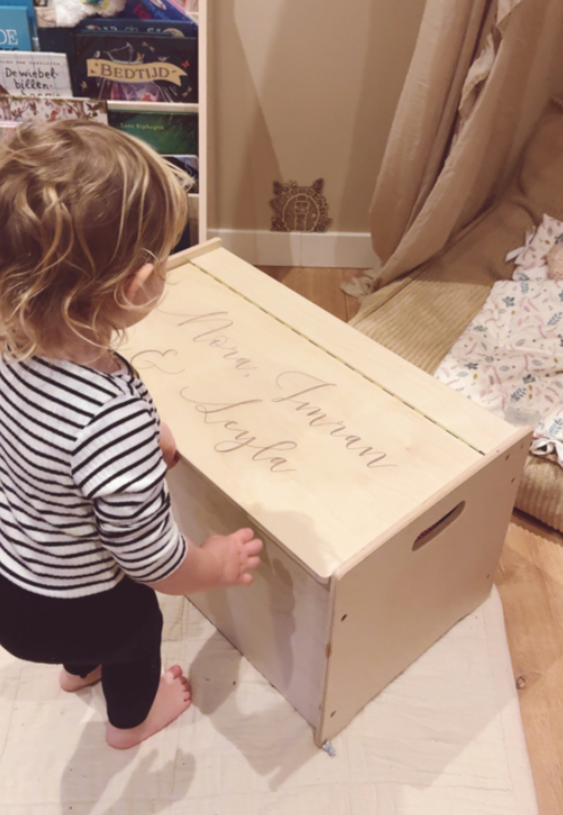 Houten Speelgoedkist te Personaliseren
