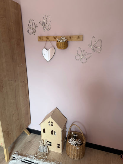 Houten Vlinders Babykamer