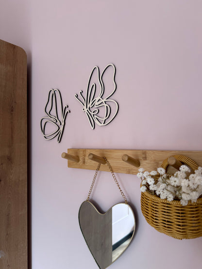 Houten Vlinders Muurdecoratie