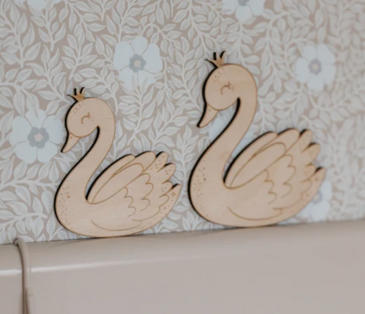 Houten Muurdecoratie Zwaan