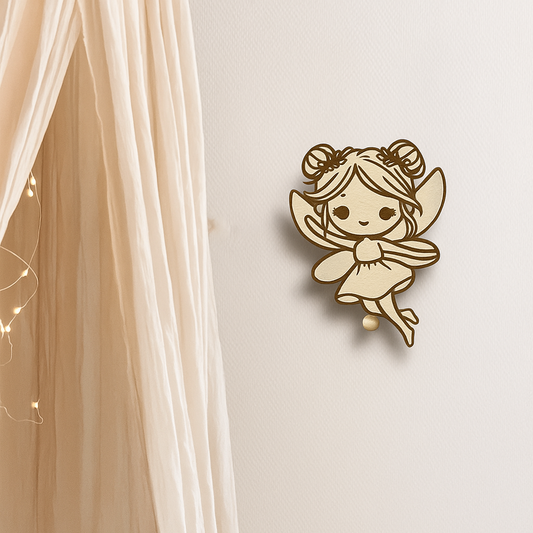 Houten muziekdoosje Elfje