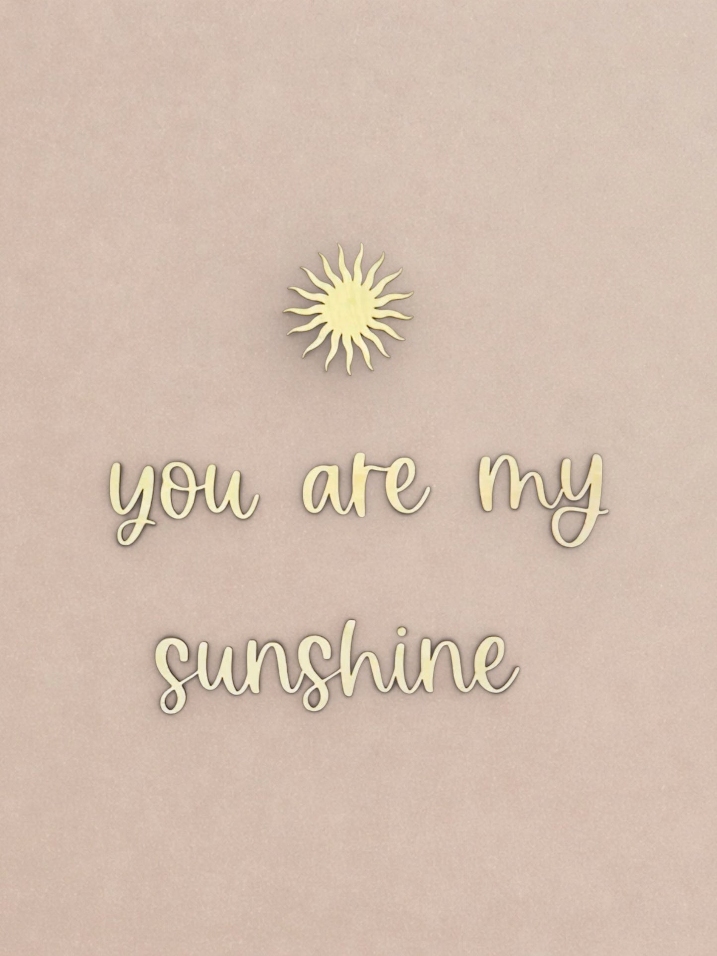 Houten Tekst | You Are My Sunshine