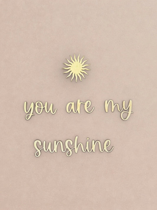 Houten Tekst | You Are My Sunshine