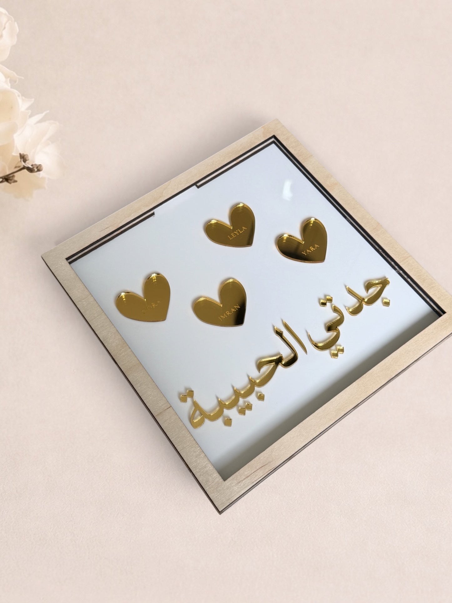 Gepersonaliseerd Familiebord met Namen | Luxe Wanddecoratie