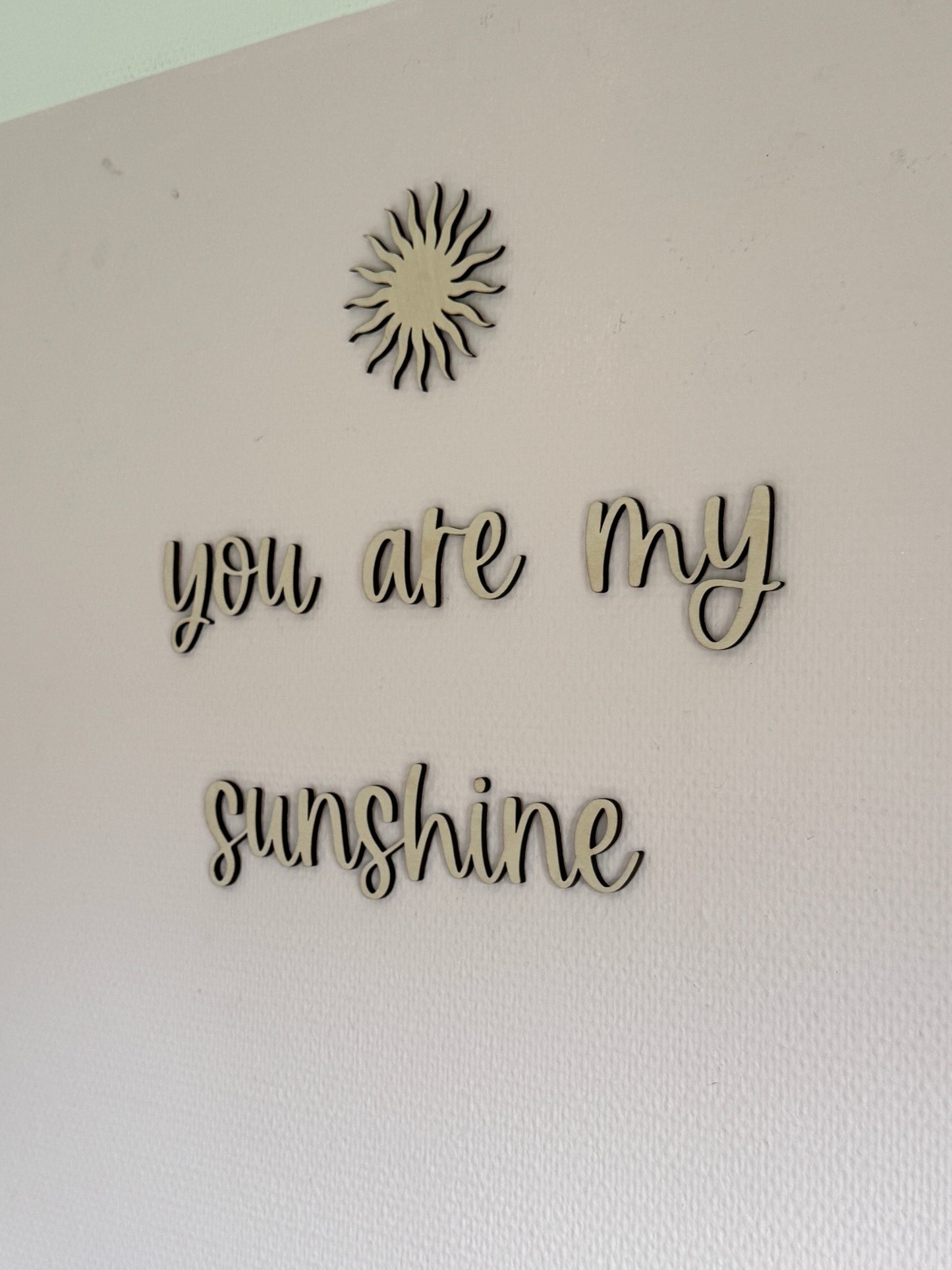 Houten Tekst | You Are My Sunshine