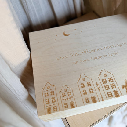Gepersonaliseerde Sinterklaas bewaardoos voor herinneringen
