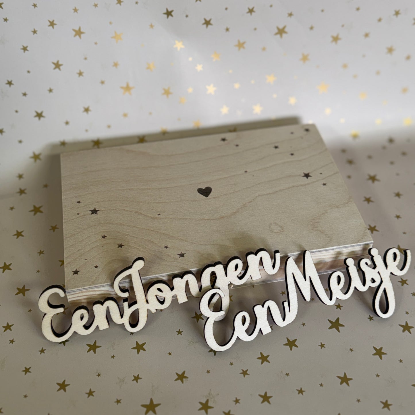 Houten Kistje Gender Reveal – Jongen of Meisje