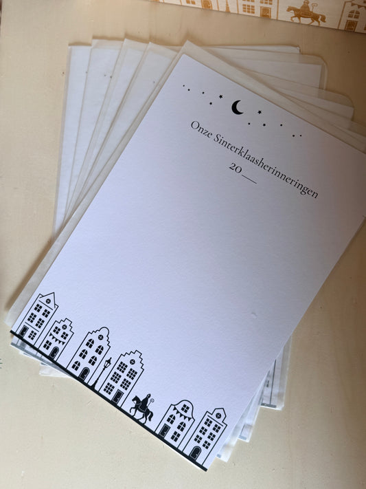 Invul kaarten Sinterklaas herinneringen