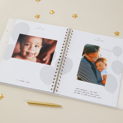 Invulboek My Baby Book Pearl met Cadeaubox | Blush and Gold