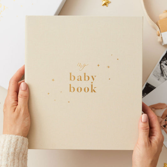 Invulboek My Baby Book Pearl met Cadeaubox | Blush and Gold
