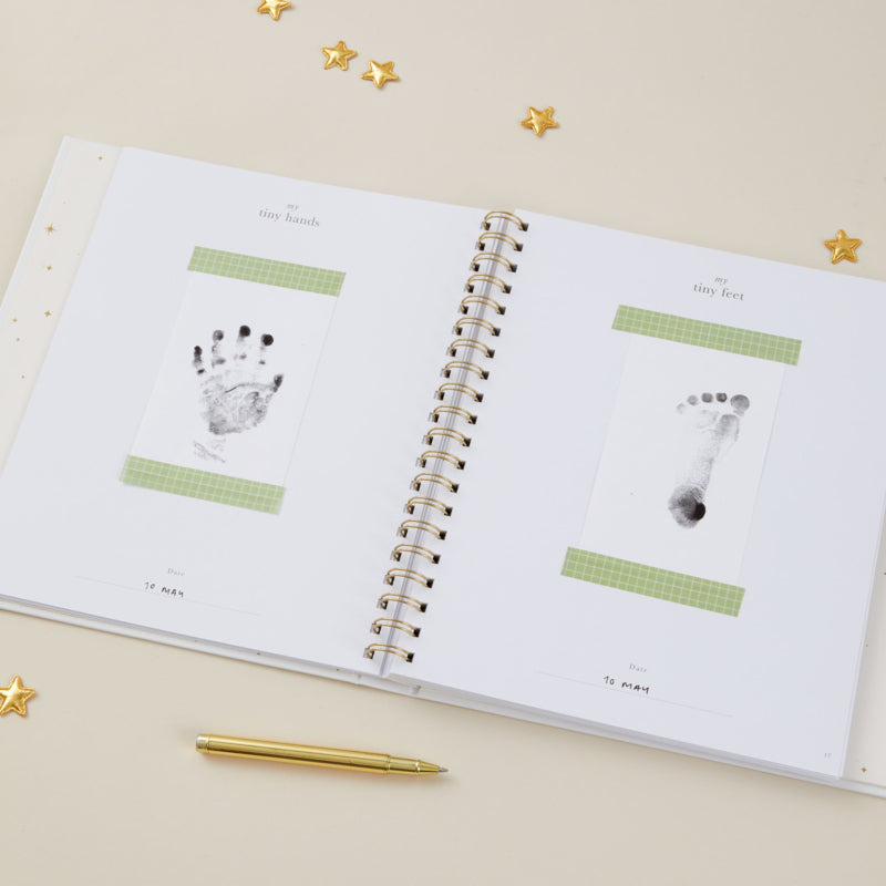 Invulboek My Baby Book Pearl met Cadeaubox | Blush and Gold