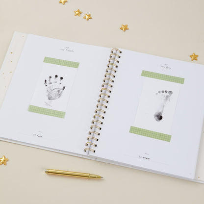Invulboek My Baby Book Pearl met Cadeaubox | Blush and Gold