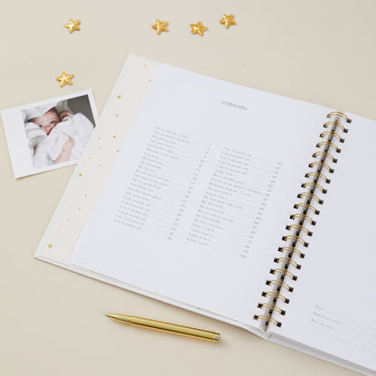 Invulboek My Baby Book Pearl met Cadeaubox | Blush and Gold