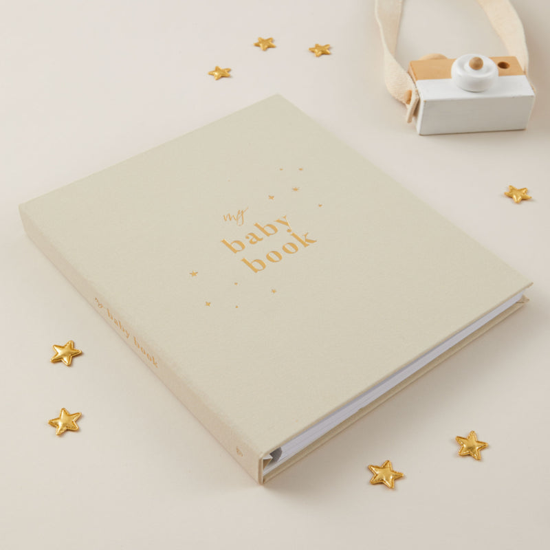 Invulboek My Baby Book Pearl met Cadeaubox | Blush and Gold