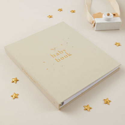 Invulboek My Baby Book Pearl met Cadeaubox | Blush and Gold