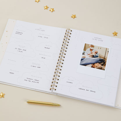 Invulboek My Baby Book Pearl met Cadeaubox | Blush and Gold