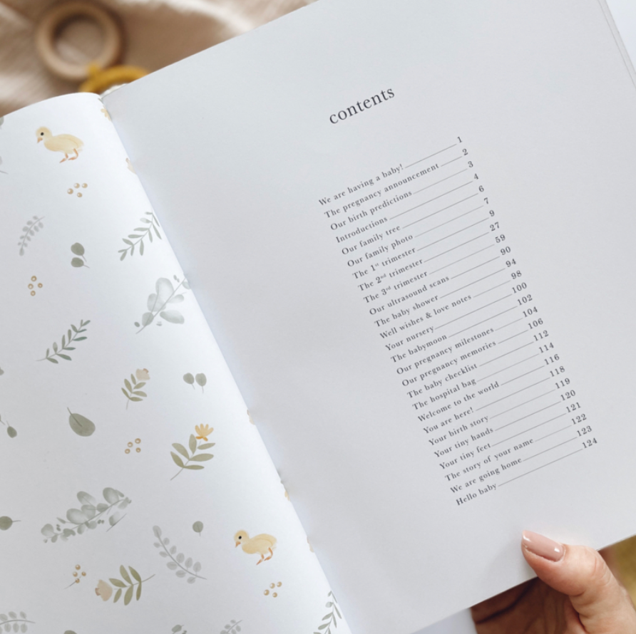 Invulboek My Pregnancy Journal Animals | Blush and Gold