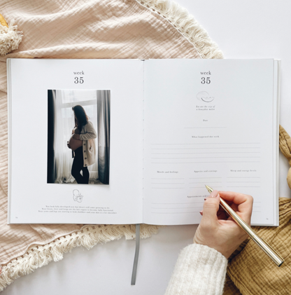 Invulboek My Pregnancy Journal Safari | Blush and Gold