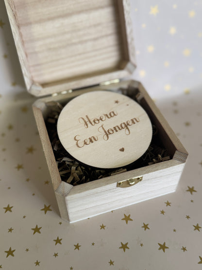 Kistje Gender Reveal Jongen
