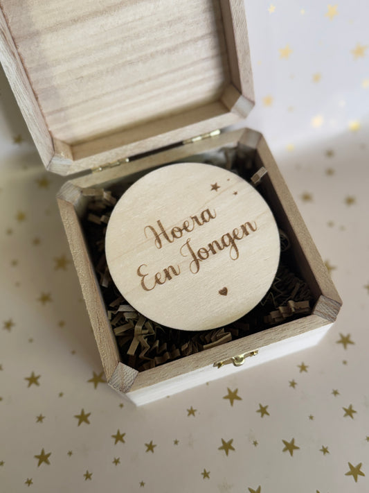 Kistje Gender Reveal  jongen