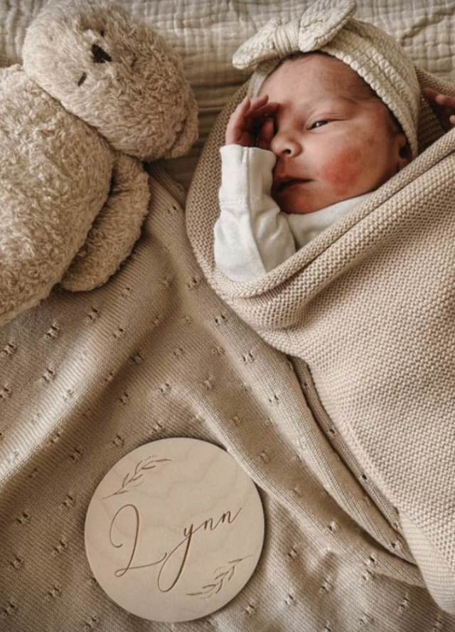 Klein Houten Naambordje