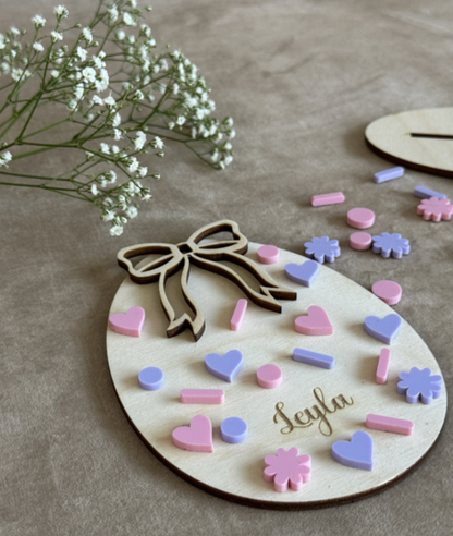 DIY paasei met standaard – houten ei om zelf te decoreren