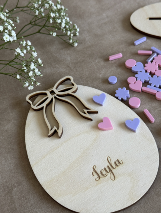 DIY paasei met standaard – houten ei om zelf te decoreren