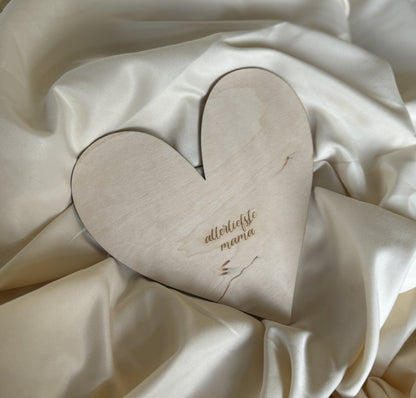 Knutselhart of Houten Bloem – Moederdag Cadeau