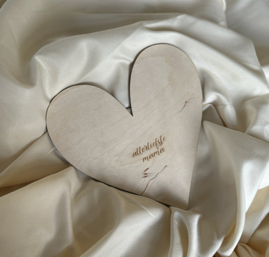 Knutselhart of Houten Bloem – Moederdag Cadeau