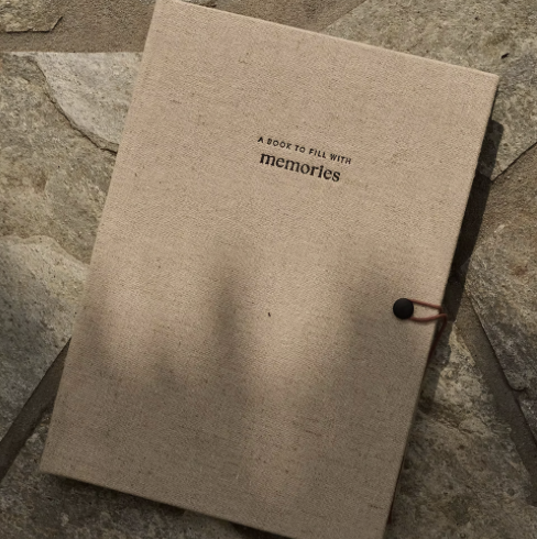 Linnen Boekje Memories bewaar je herinneringen