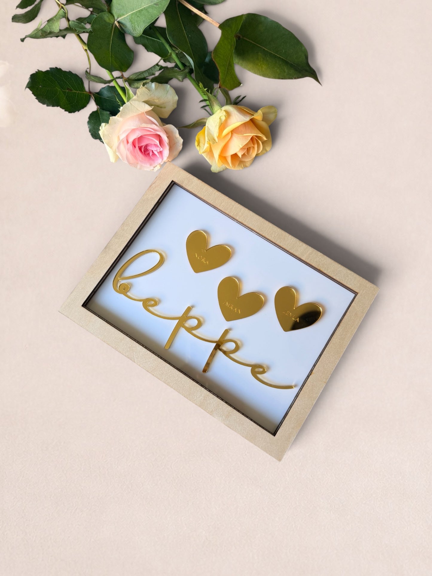 Gepersonaliseerd Familiebord met Namen | Luxe Wanddecoratie