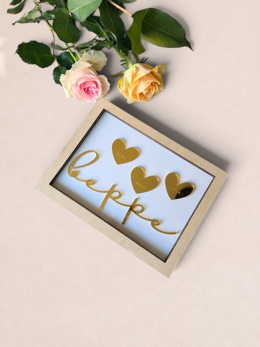 Gepersonaliseerd Familiebord met Namen | Luxe Wanddecoratie