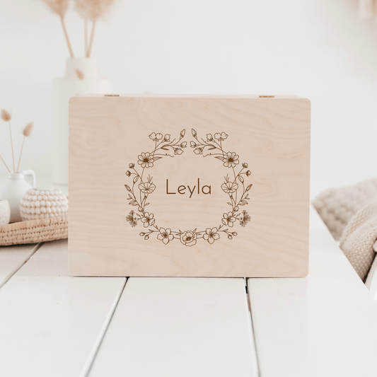 Memorybox Bloemenkrans