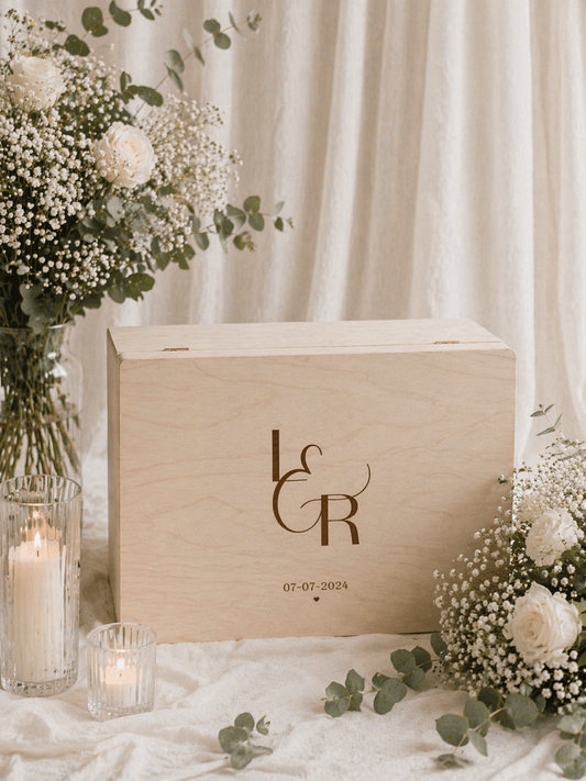 Houten Memorybox voor de Bruiloft – Bewaar jullie mooiste dag voor altijd