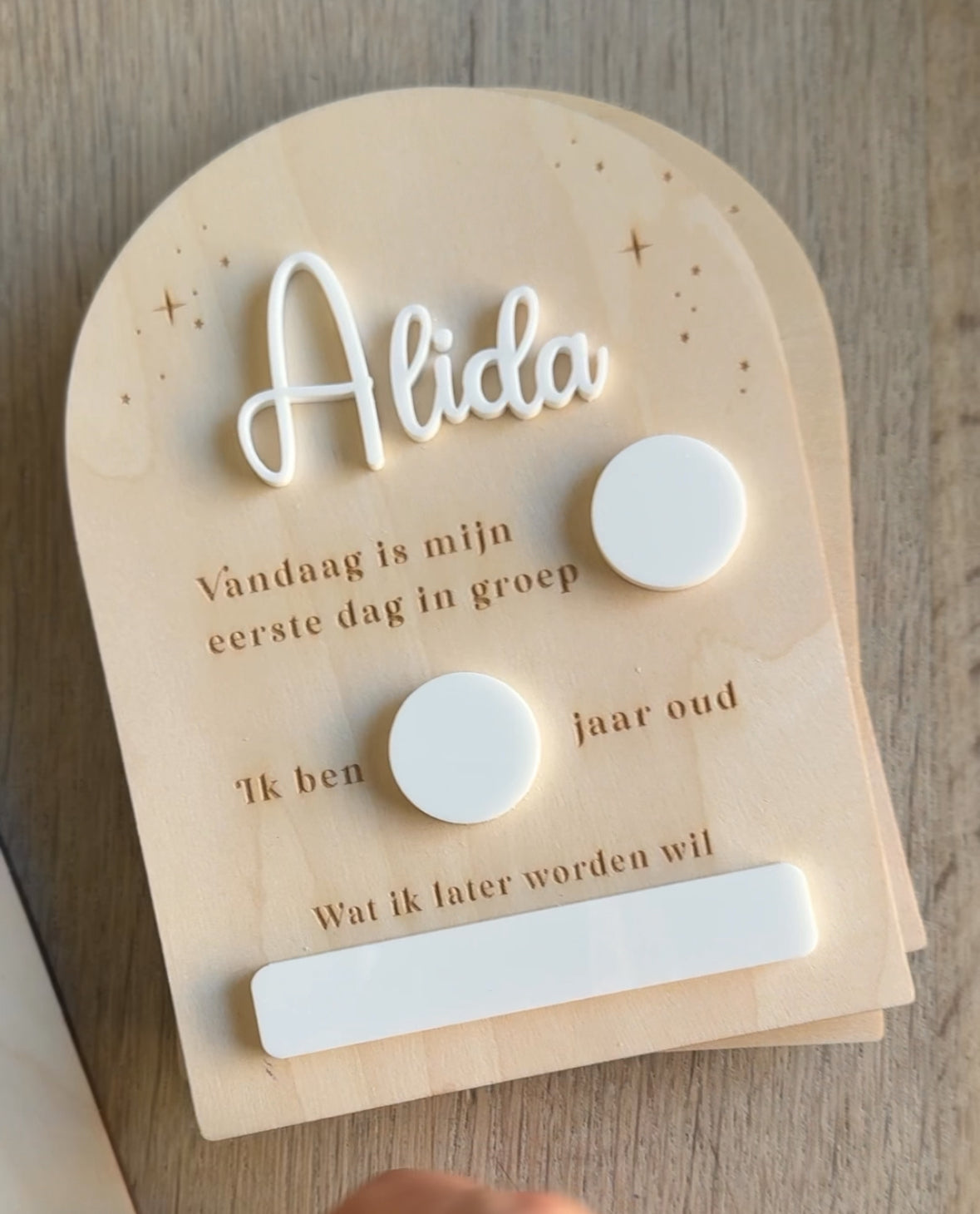 Mijlpaalbord Eerste Schooldag – Groep & Leeftijd