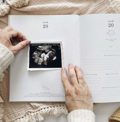 Invulboek My Pregnancy Journal Pearl | Blush and Gold