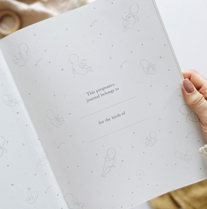 Invulboek My Pregnancy Journal Pearl | Blush and Gold