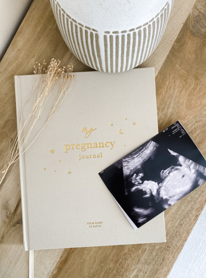 Invulboek My Pregnancy Journal Pearl | Blush and Gold