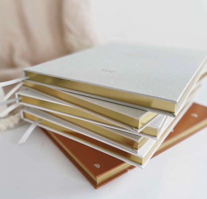 Invulboek My Pregnancy Journal Pearl | Blush and Gold