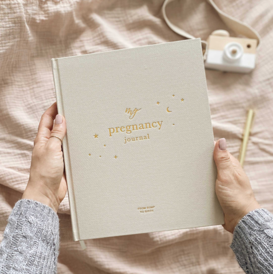 Invulboek My Pregnancy Journal Pearl | Blush and Gold