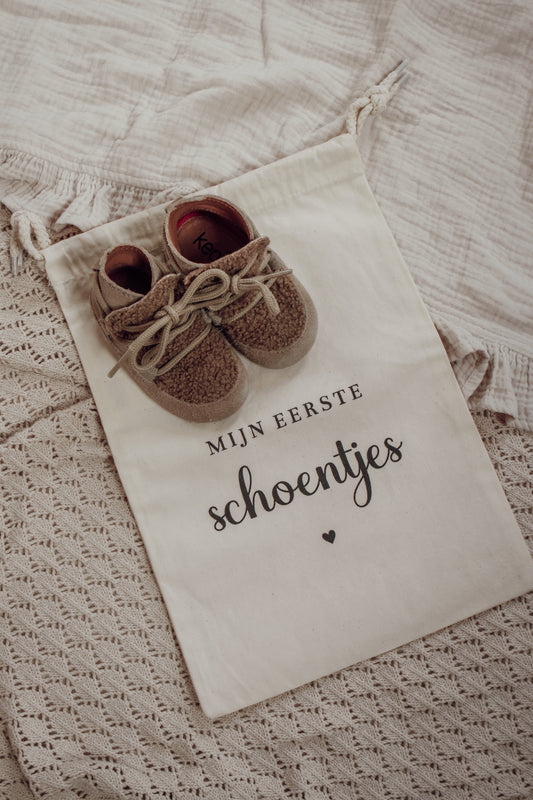 Mijn eerste schoentjes canvas zakjes
