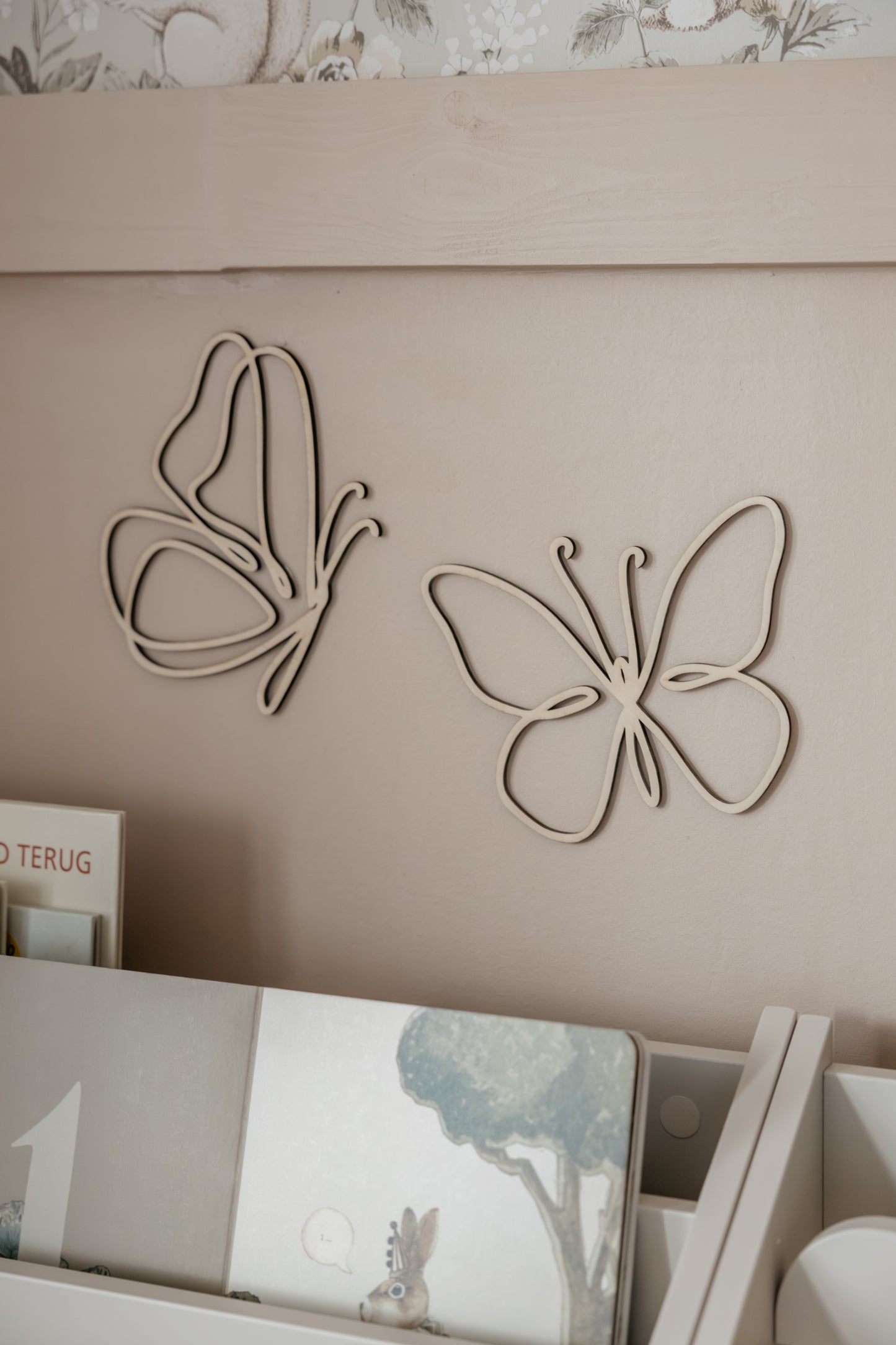 Muurdecoratie Houten Vlinders