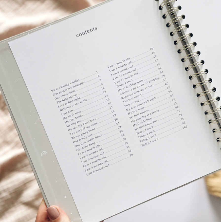 Invulboek My Baby Book Safari Met Cadeaubox | Blush and Gold