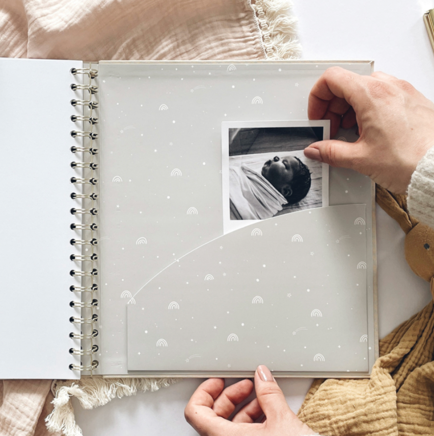 Invulboek My Baby Book Safari Met Cadeaubox | Blush and Gold