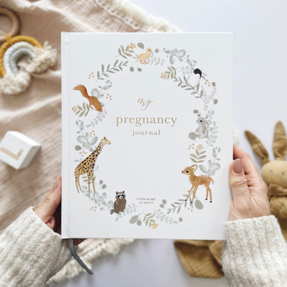 Invulboek My Pregnancy Journal Animals | Blush and Gold