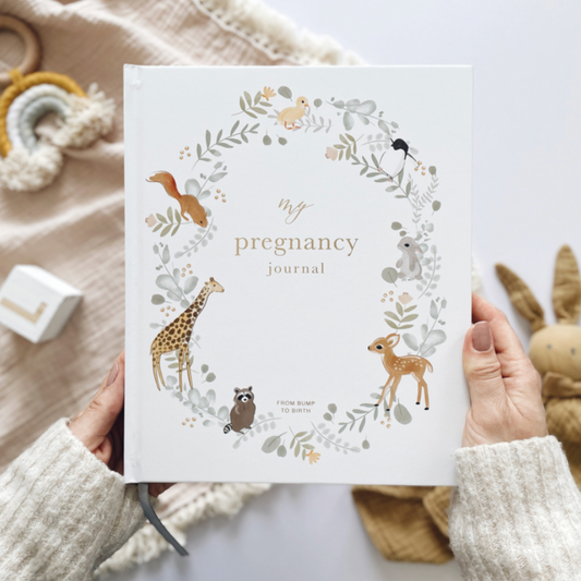 Invulboek My Pregnancy Journal Animals | Blush and Gold