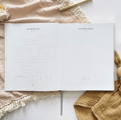 Invulboek My Pregnancy Journal Animals | Blush and Gold